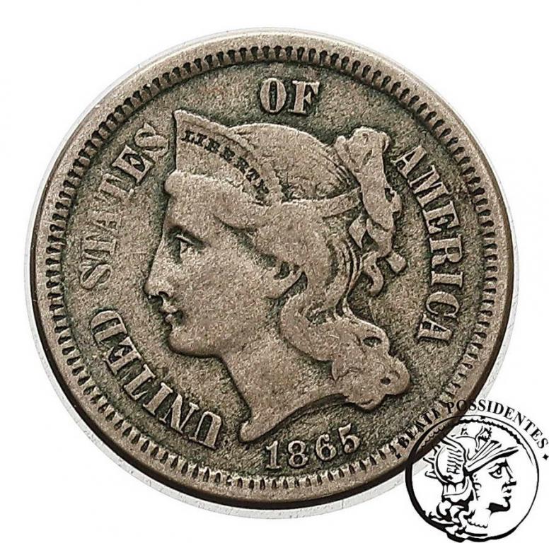 USA 3 Centy 1865 st.3