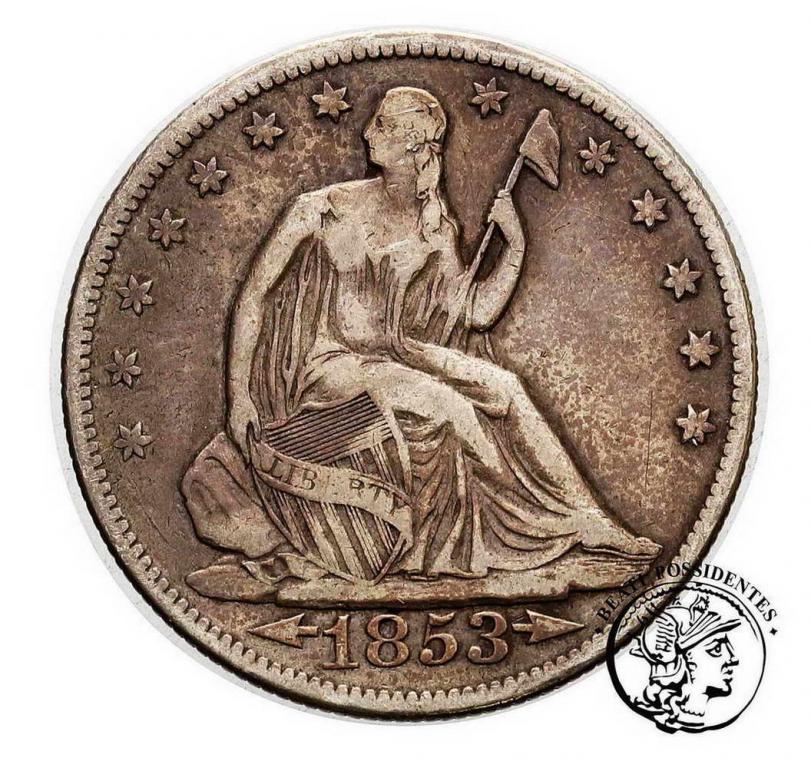 USA 1/2 dolara 1853 st.3