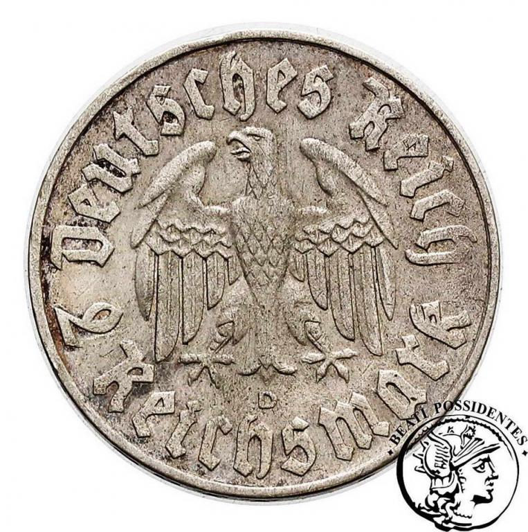 Niemcy III Rzesza 2 Marki 1933 D Luther st.3