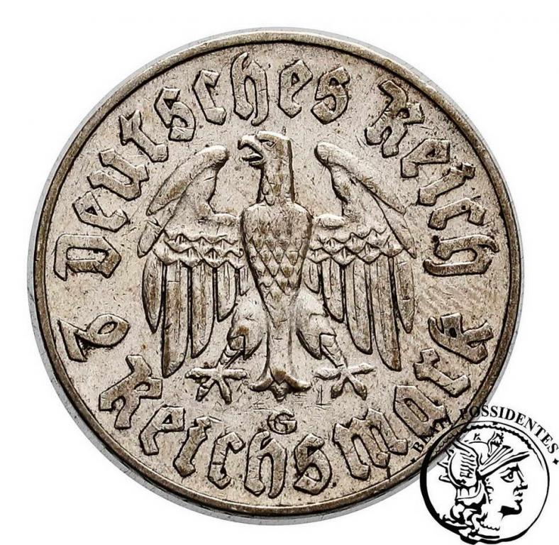 Niemcy III Rzesza 2 Marki 1933 G Luther st.3