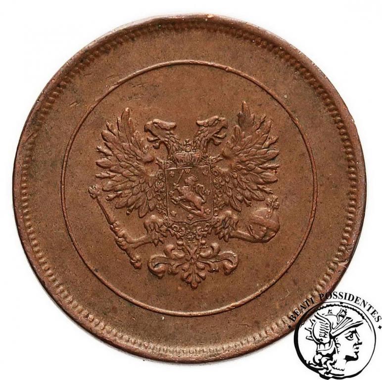 Finlandia 10 Pennia 1917 rząd tymczasowy st. 2+