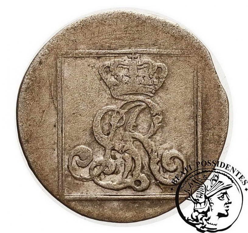 Polska St.A. Poniatowski grosz srebrn 1767 FS st.3