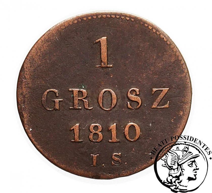 Polska Ks. Warszawskie grosz 1810 IS st.3