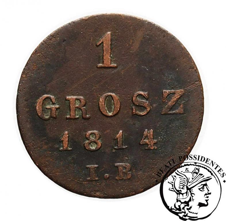 Polska Ks. Warszawskie grosz 1814 IB st.3
