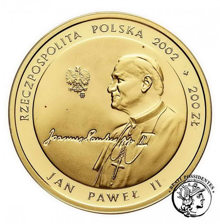 200 zł 2002 Jan Paweł II Pontifex Maximus st.L