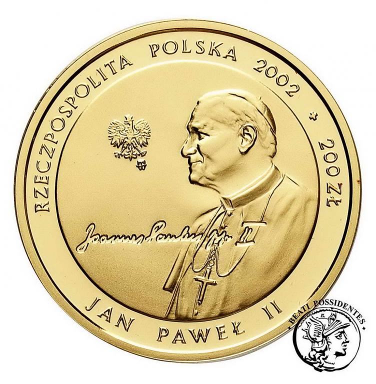 200 zł 2002 Jan Paweł II Pontifex Maximus st.L