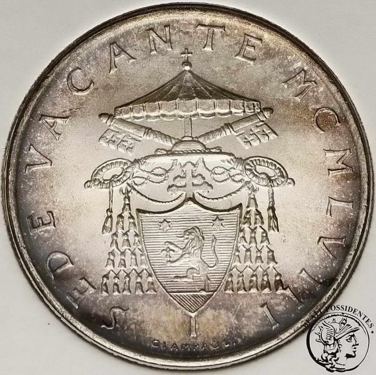 Watykan 500 lirów 1958 Sede Vacante  st.1-/1