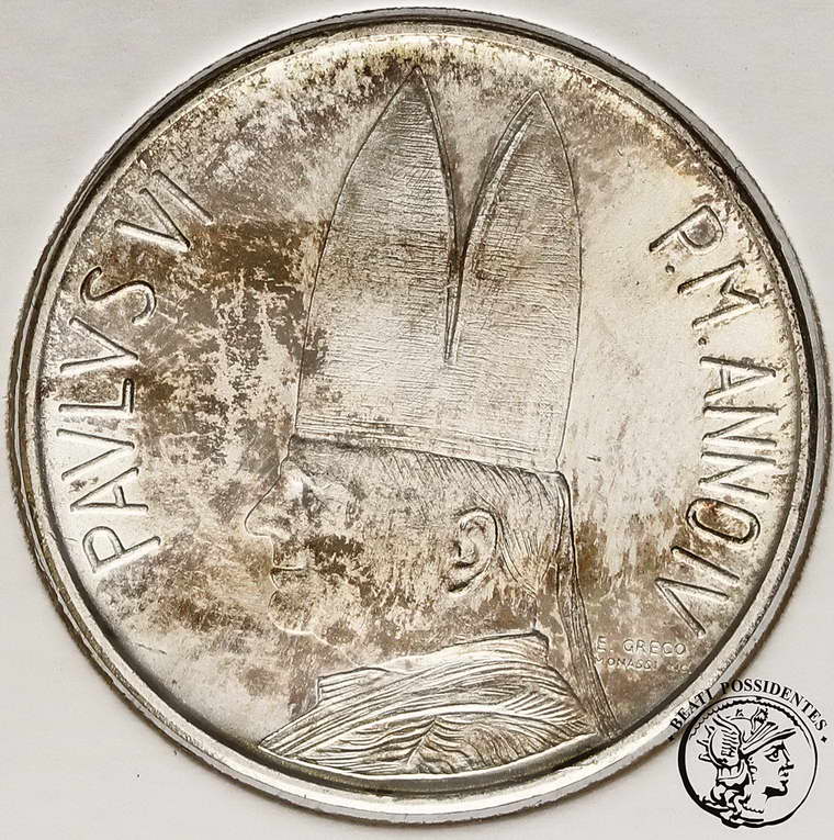 Watykan 500 lirów 1966 Paweł VI  st.1-/1