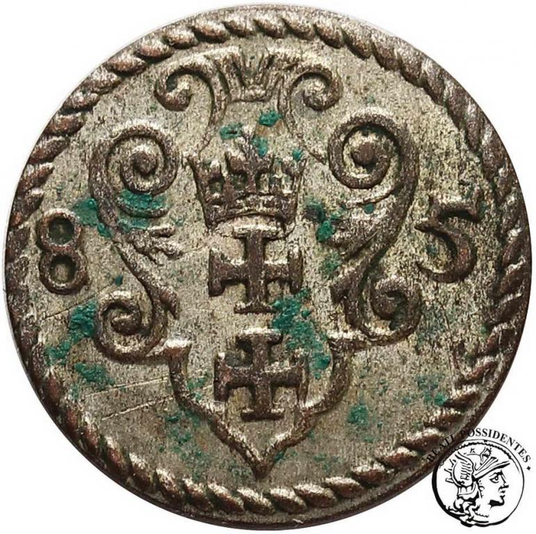 Polska Stefan Batory denar 1585 Gdańsk st. 1-