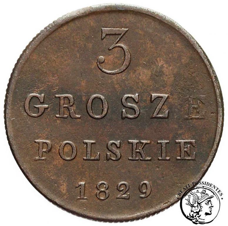 Polska XIX w. trojak 1829 st.3+