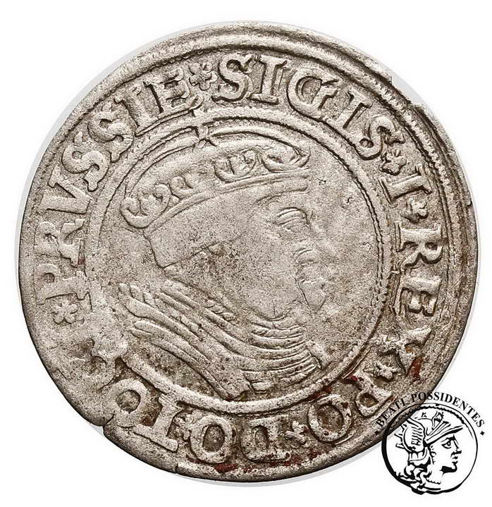 Polska Zygmunt I Stary grosz pruski 1534 st.3-