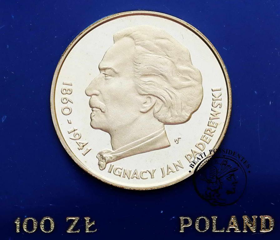 PRL 100 złotych 1975 Ignacy Paderewski st.L
