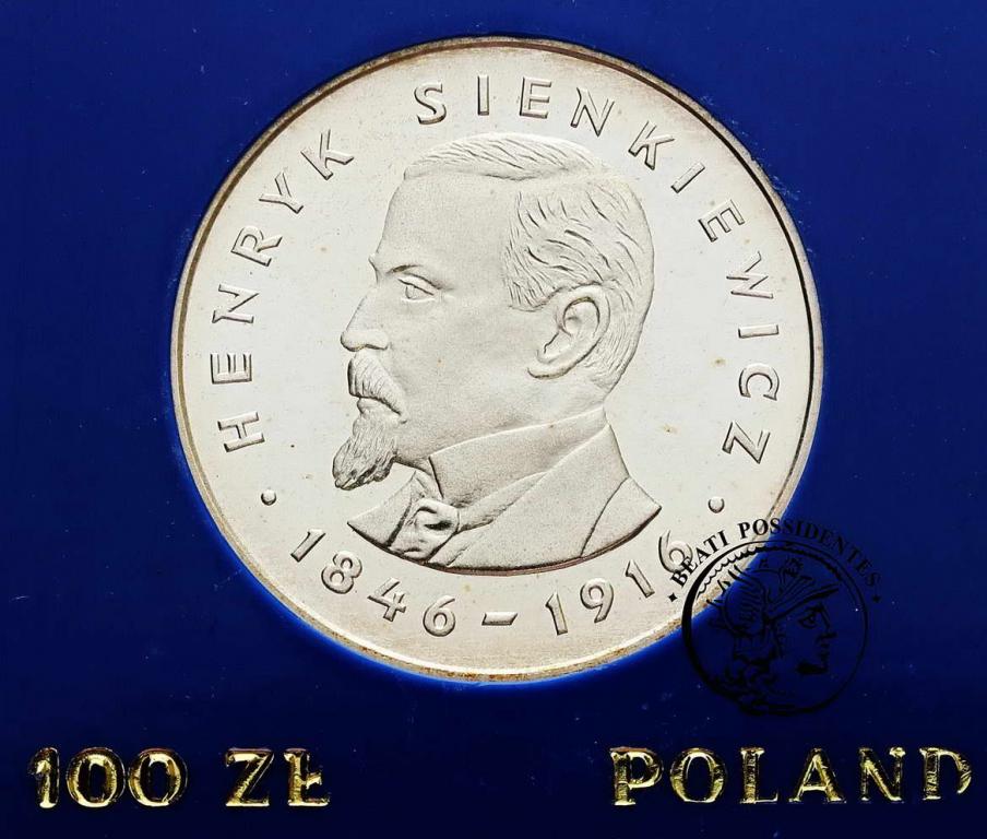 Polska PRL 100 złotych 1977 Henryk Sienkiewicz stL