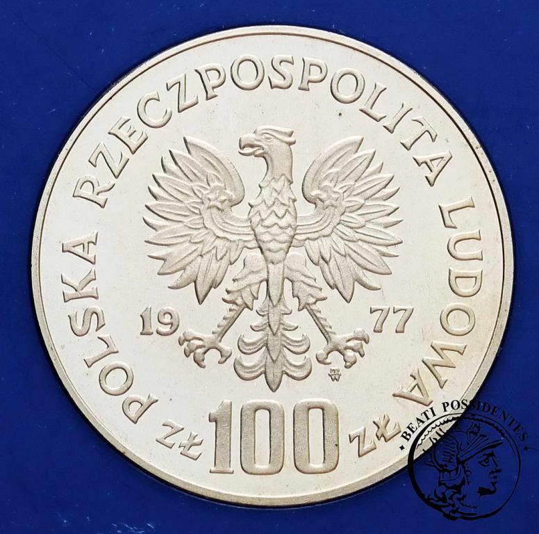 Polska PRL 100 złotych 1977 Wawel st. L