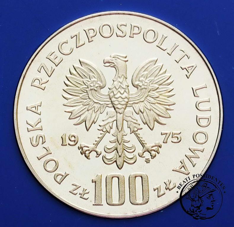 Polska PRL 100 złotych 1975 Modrzejewska st.L