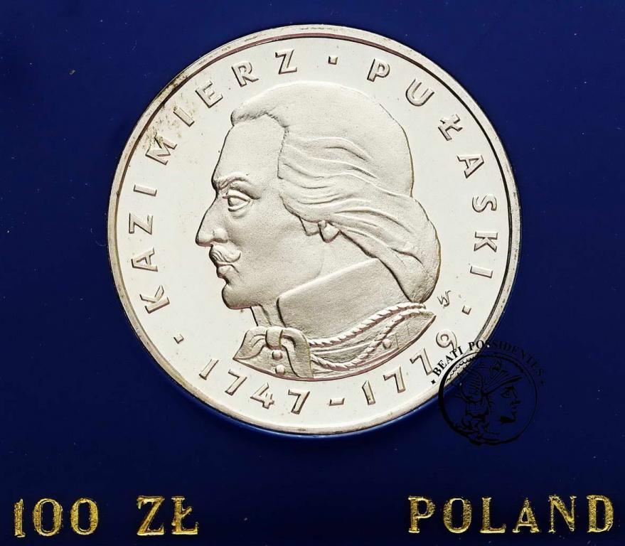 Polska PRL 100 złotych 1976 Pułaski st. L