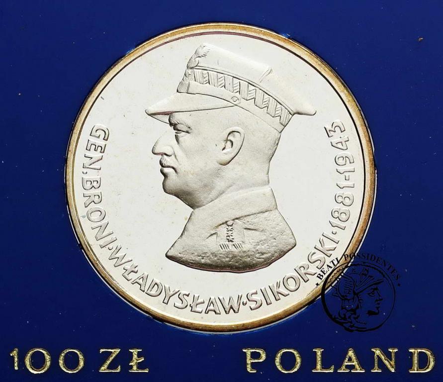 Polska PRL 100 złotych 1981 W. Sikorski st.L-