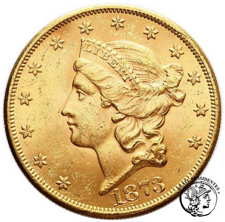 USA 20 $ Dolarów 1873 Philadelphia st.2