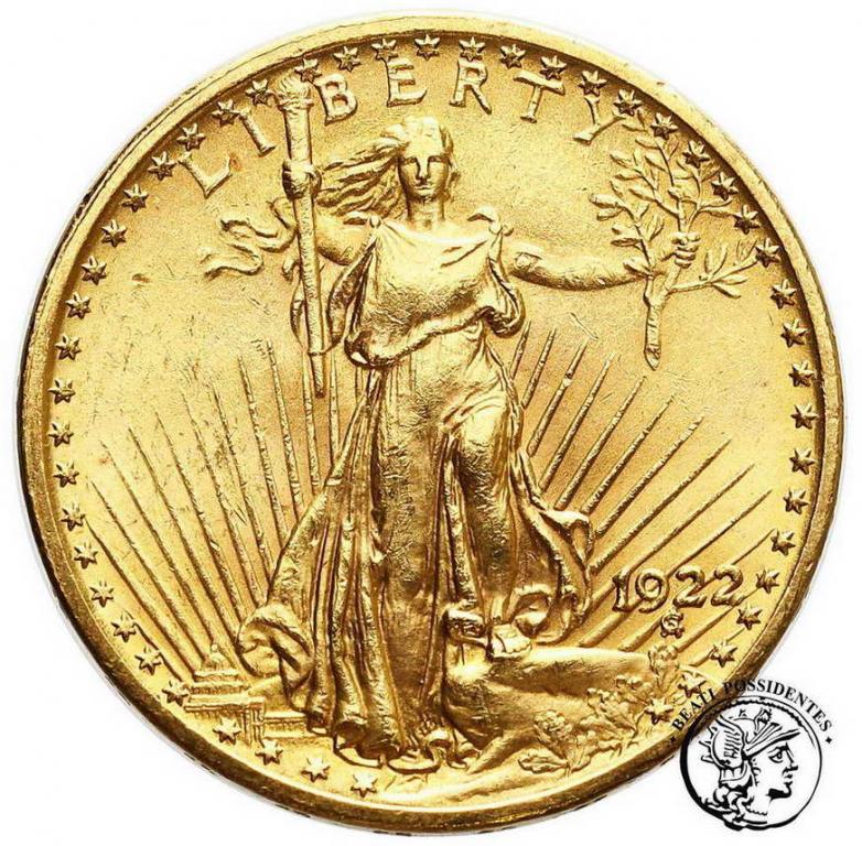 USA 20 $ Dolarów 1922 Philadelphia st.2