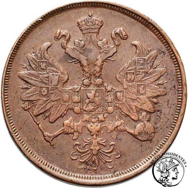 Rosja Alexander II 2 kopiejki 1865 EM st. 3