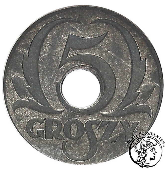 Polska Gen. Gub. 5 groszy 1939 NGC MS64