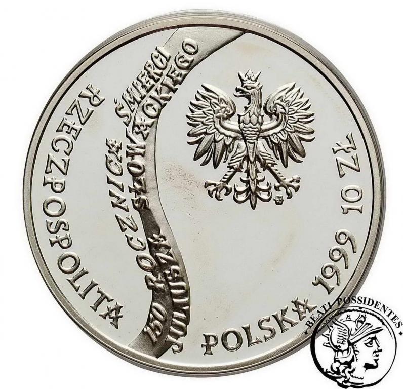 Polska III RP 10 złotych 1999 Juliusz Słowacki stL