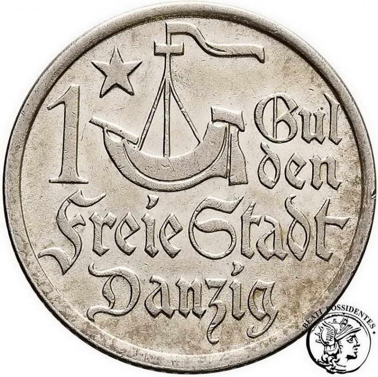 Polska W Miasto Gdańsk 1 Gulden 1923 st. 2