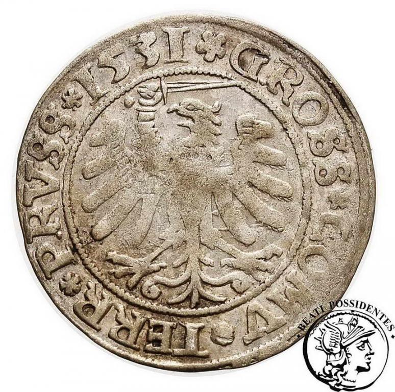 Polska Zygmunt I Stary grosz pruski 1531 st.3