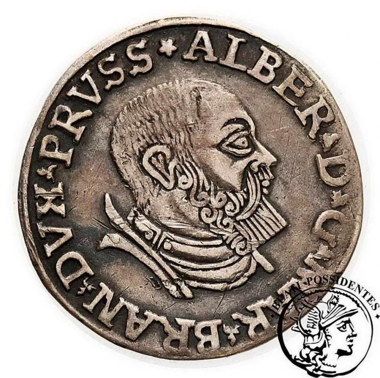 Polska Albrecht trojak lenny pruski 1535 st.3+