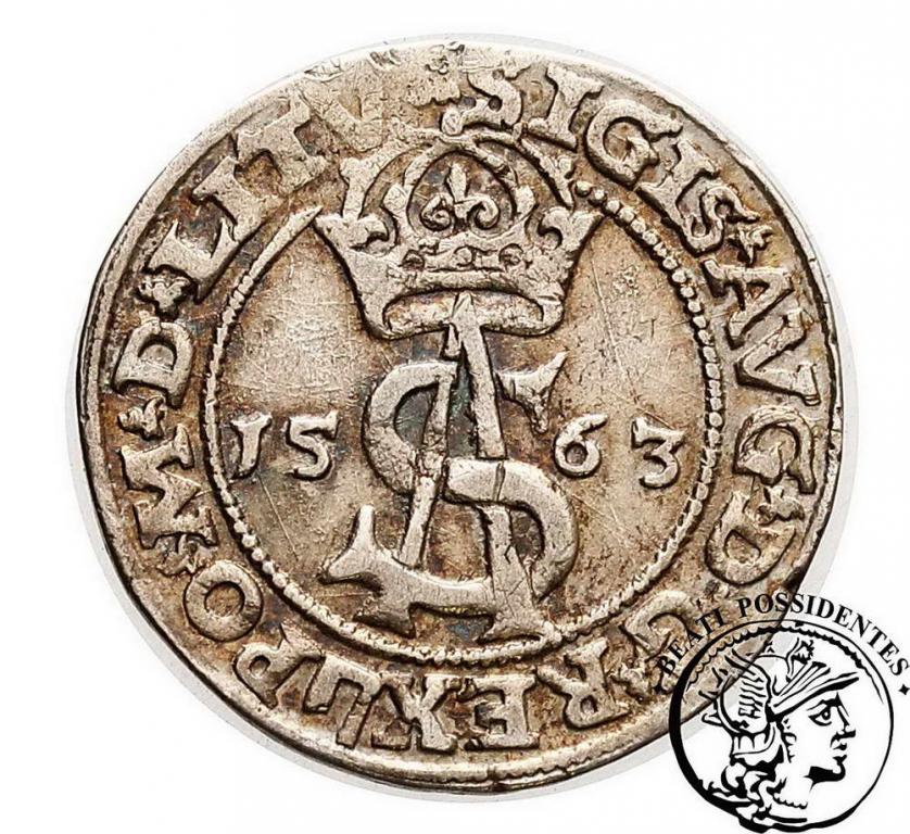 Polska Zygmunt II August trojak lit 1563 st.3+