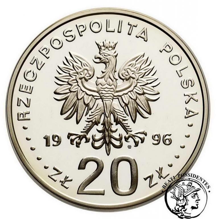 III RP 20 złotych 1996 stołeczność Warszawy st.L