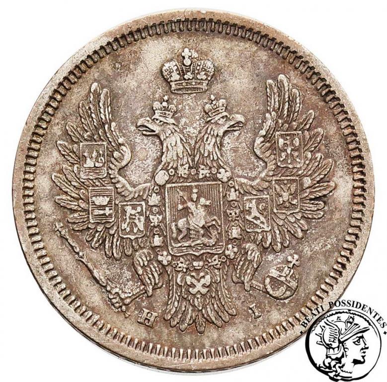 Rosja 20 kopiejek 1855 Mikołaj I st. 3+