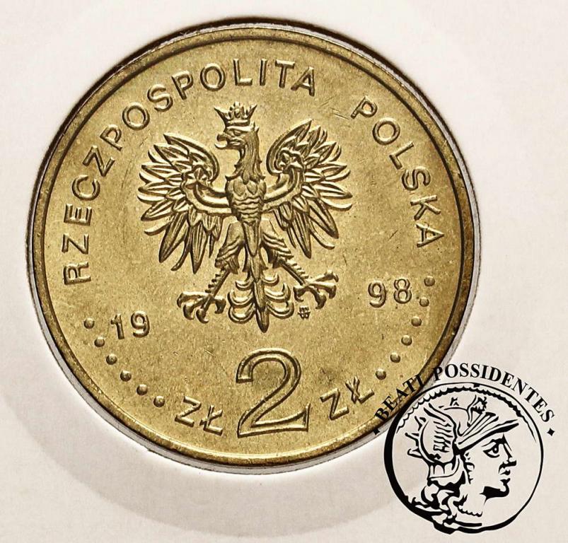 Polska III RP 2 złote 1998 Mickiewicz st.1-