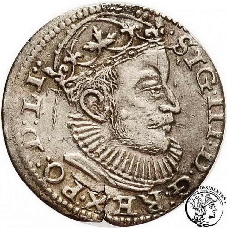 Zygmunt III Waza trojak ryski 1589 st. 3+