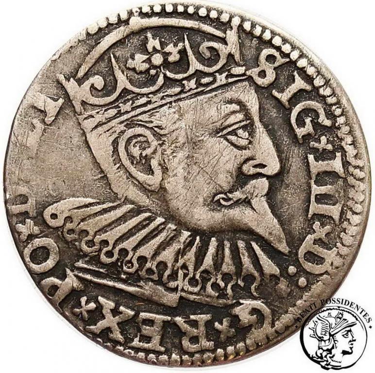 Zygmunt III Waza trojak ryski 1599 st. 3