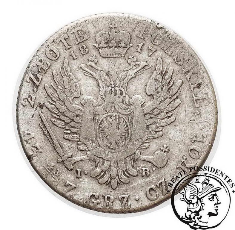 Polska XIX w 2 złote 1817 Alexander I st. 3-