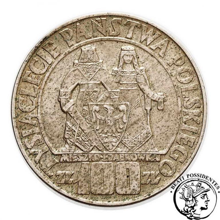 PRL 100 złotych 1966 Millenium st. 3+