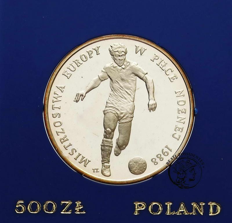Polska PRL 500 złotych 1987 UEFA Niemcy st.L