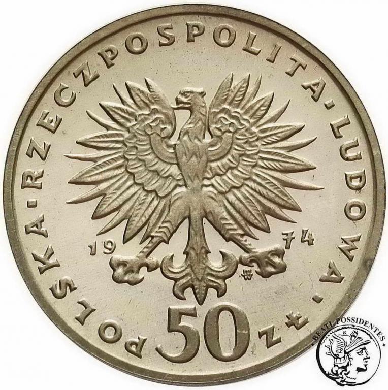 Polska PRL 50 złotych 1974 Chopin st.L-
