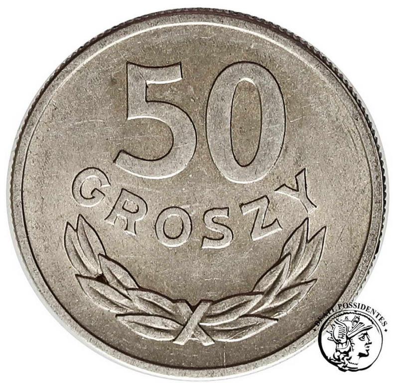 Polska PRL 50 groszy 1949 DESTRUKT st.1-