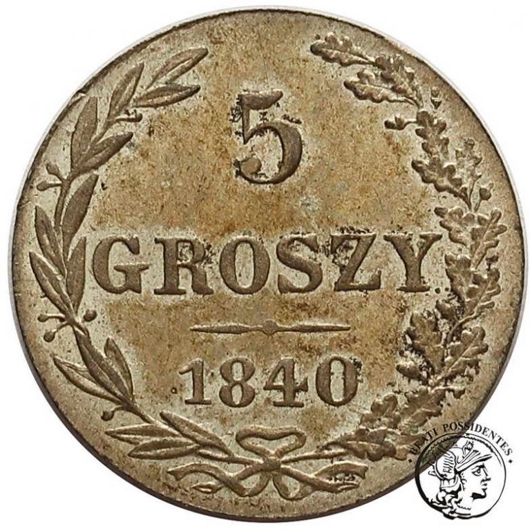 Polska 5 groszy 1840 st.2+