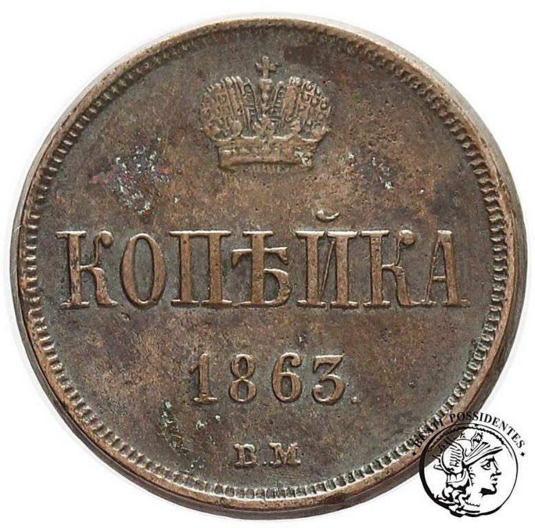 Polska 2 kopiejki 1863 BM Warszawa st.4