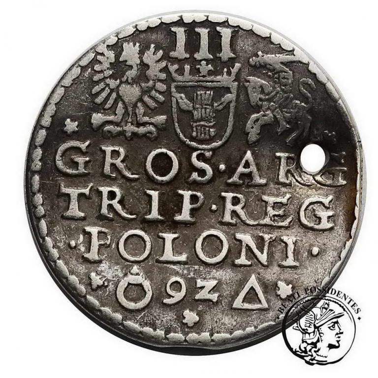 Polska Zygmunt III Waza trojak 1592 Malbork st.(-)