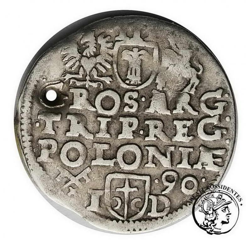 Polska Zygmunt III Waza trojak 1590 Poznań st. (-)