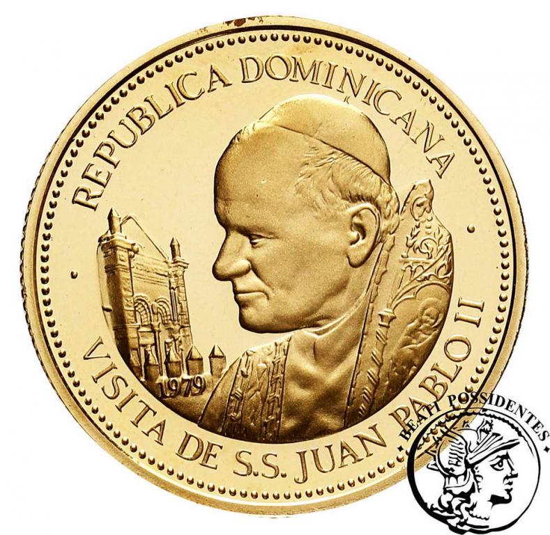 Dominikana 100 Pesos 1979 Jan Paweł II st. L
