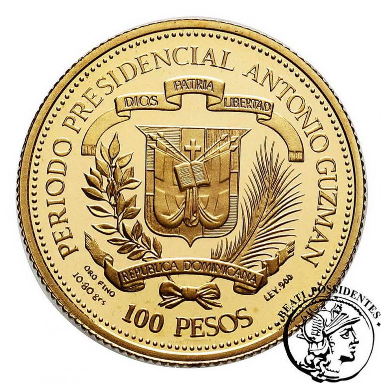 Dominikana 100 Pesos 1979 Jan Paweł II st. L