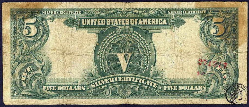 USA 5 dolarów 1899 silver certificate st. 5