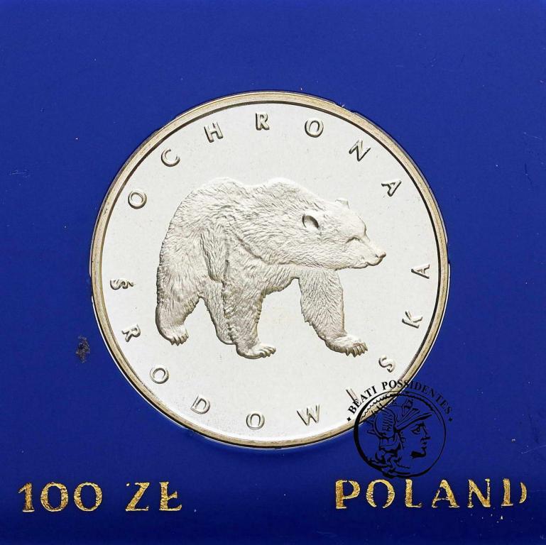Polska PRL 100 złotych 1983 Niedźwiedź st.L