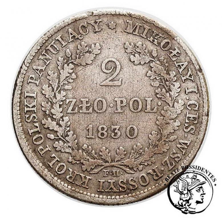 XIX w. 2 złote 1830 FH Mikołaj I st. 4