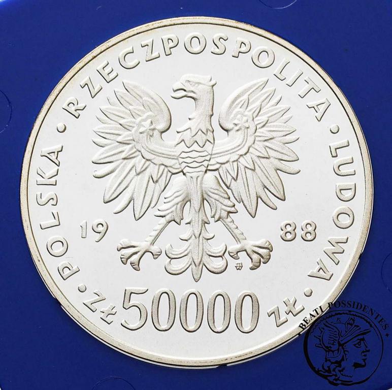 Polska 50 000 złotych 1988 Józef Piłsudski st. L